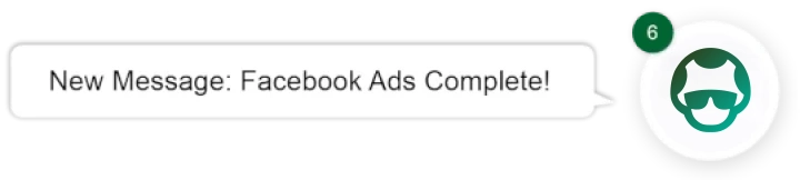 New Message: Facebook Ads Complete!